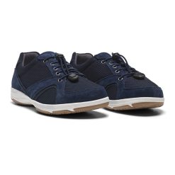New Feet Sneakers Blå med elastiska skosnören