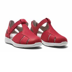 New Feet Sandaler Röd med hälkappa