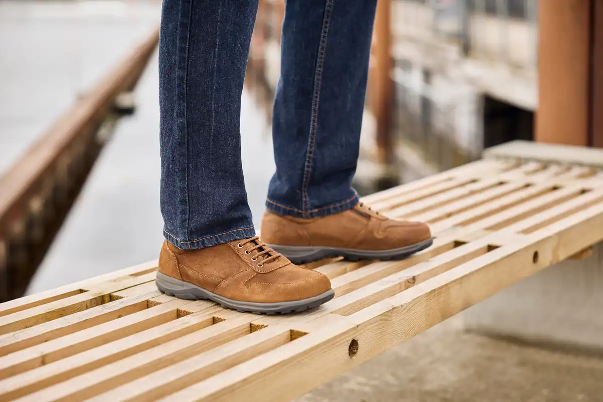 New Feet Edward Herrsko med dragkedja Brun - Bild 3