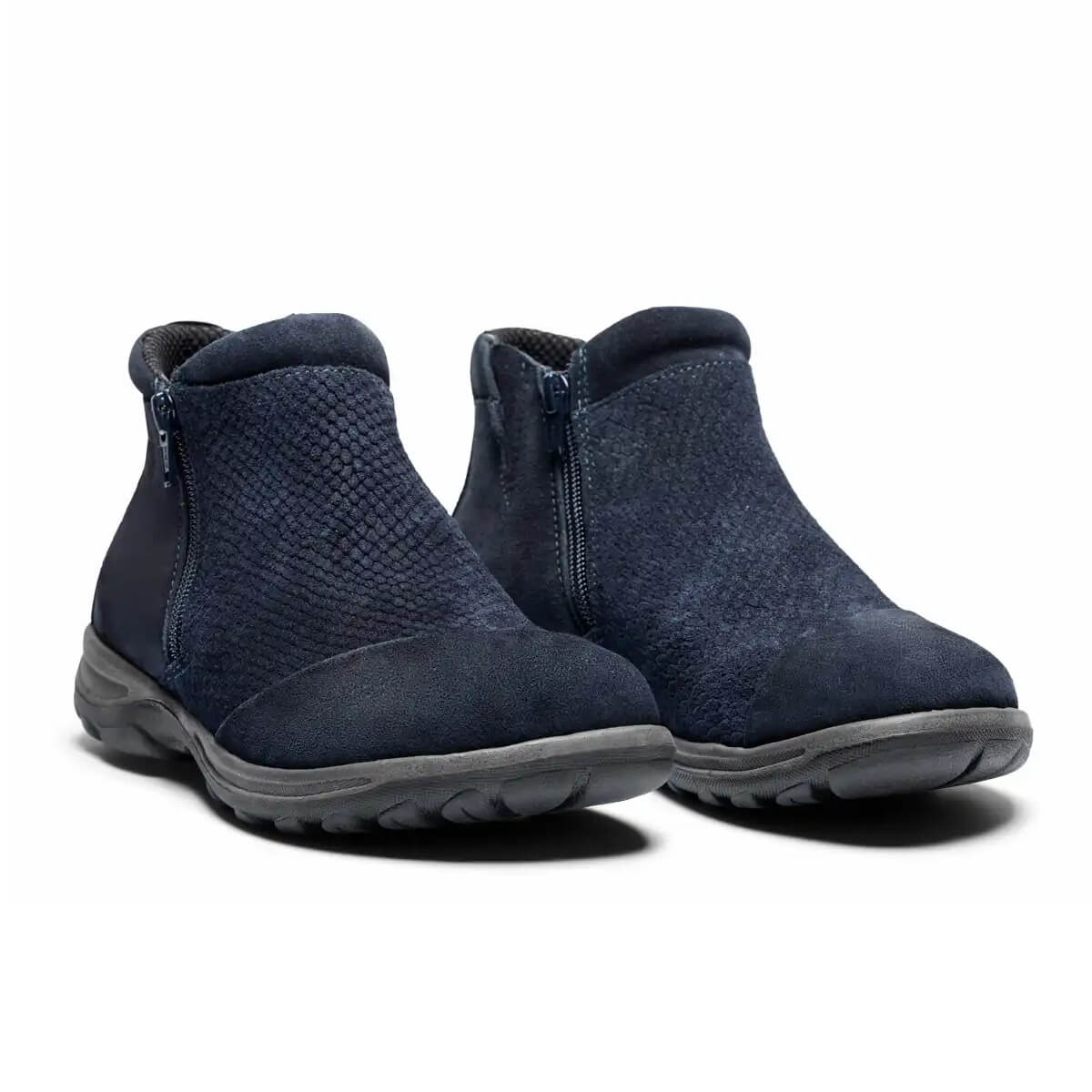 New Feet Estelle Känga med dubbla dragkedjor Blå