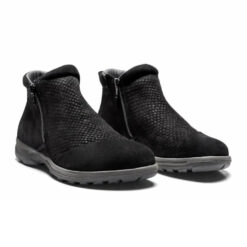 New Feet Estelle Känga med dubbla dragkedjor Svart