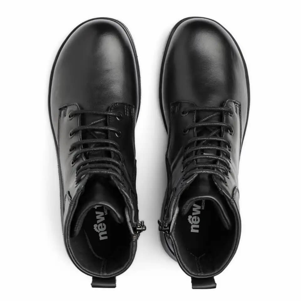 New Feet Lily Damstövlar Svarta ovanifrån