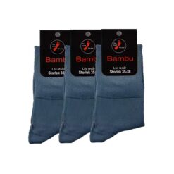 Markoma 3-pack Bambustrumpor Lös Resår Jeansblåa