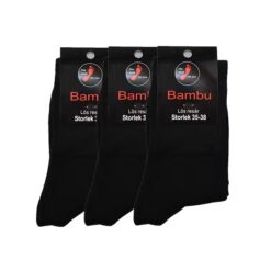 Markoma 3-pack Bambustrumpor Lös Resår Svarta