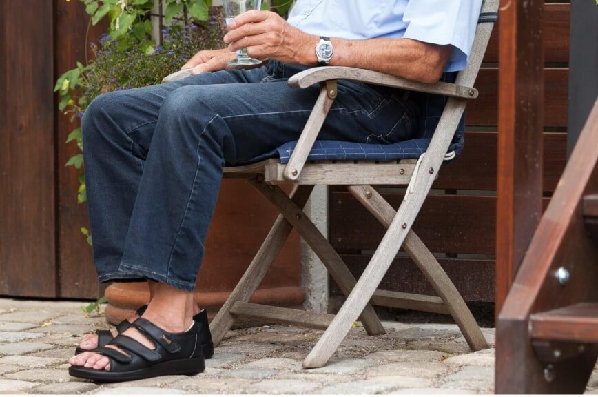 Varomed Kokkola Sandaler Svarta miljöbild