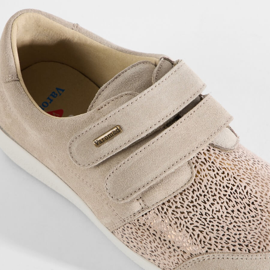 Varomed Lausanne Vardagsskor Sandfärgade detalj