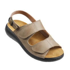 Embla Damsandal Beige med elastisk insida och hälrem - Ergoflex