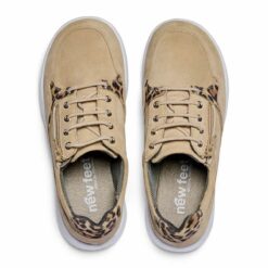New Feet Harper Sneakers Sand/Mönstrade ovanifrån