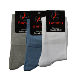 Markoma 3-pack Bambustrumpor Lös Resår Ljus Mix