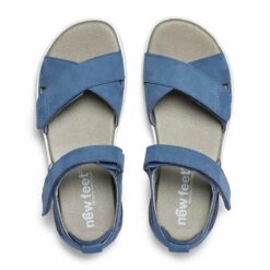 New Feet Lucy Sandaler Denimblåa ovanifrån